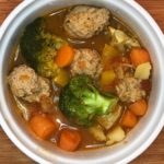 healthy meatball soup recipe - light italian meatball soup