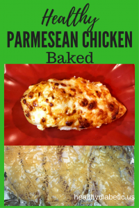 baked chicken parmesan - healthy chicken parmesan - diabetic chicken parmesan