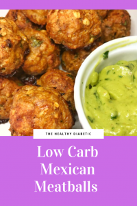 Low Carb Mexican Meatballs -Diabetic Chicken Chipotle Meatball Recipe